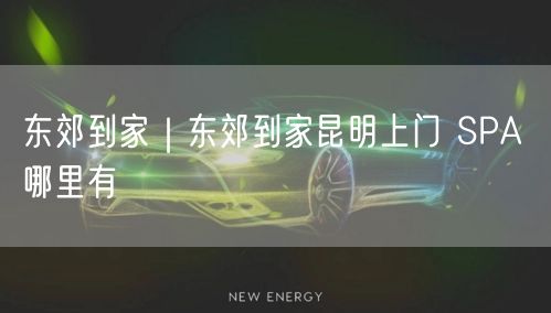 东郊到家｜东郊到家昆明上门 SPA 哪里有