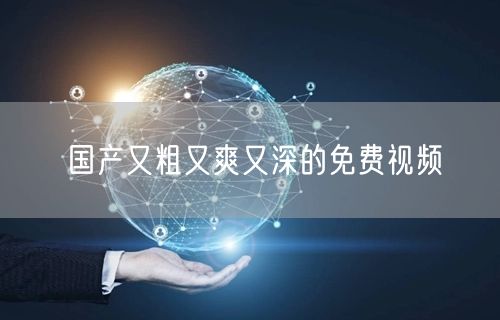 国产又粗又爽又深的免费视频
